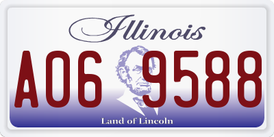 IL license plate A069588