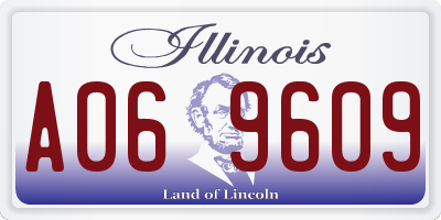 IL license plate A069609