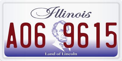 IL license plate A069615