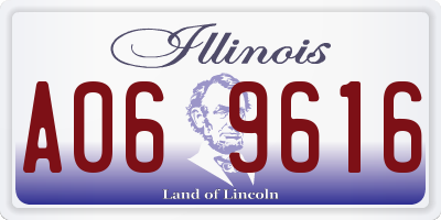 IL license plate A069616