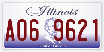 IL license plate A069621