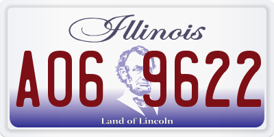 IL license plate A069622