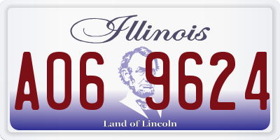 IL license plate A069624