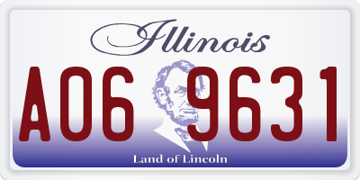 IL license plate A069631
