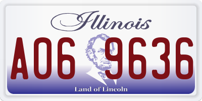 IL license plate A069636
