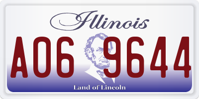 IL license plate A069644