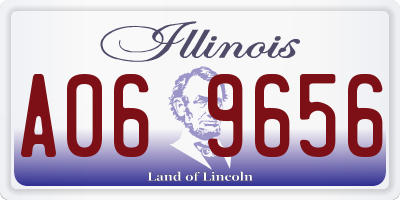 IL license plate A069656