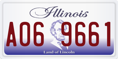 IL license plate A069661