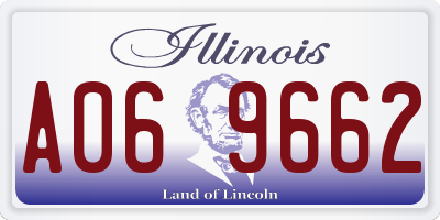 IL license plate A069662