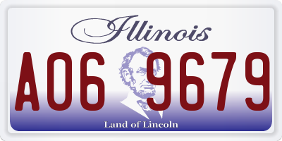 IL license plate A069679