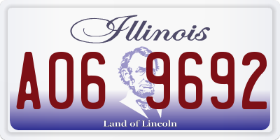 IL license plate A069692