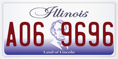 IL license plate A069696