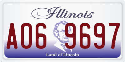 IL license plate A069697