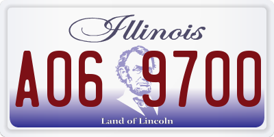 IL license plate A069700