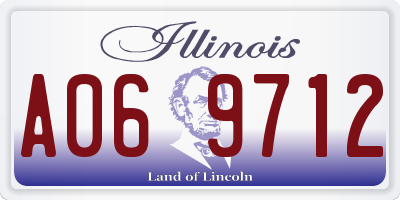 IL license plate A069712
