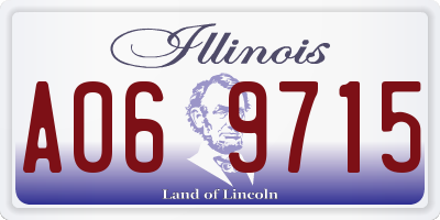 IL license plate A069715