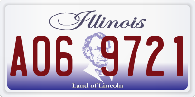 IL license plate A069721