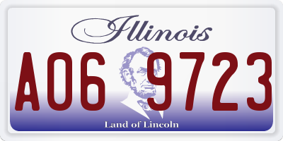 IL license plate A069723