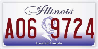 IL license plate A069724