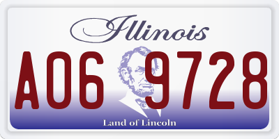 IL license plate A069728