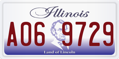IL license plate A069729
