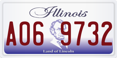 IL license plate A069732