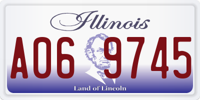 IL license plate A069745