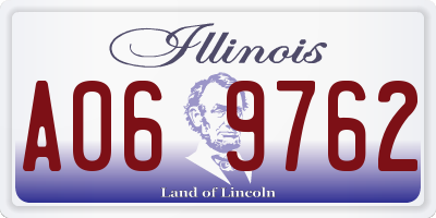 IL license plate A069762