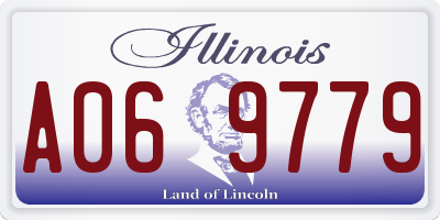 IL license plate A069779