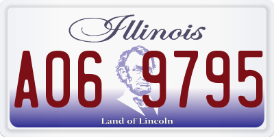 IL license plate A069795