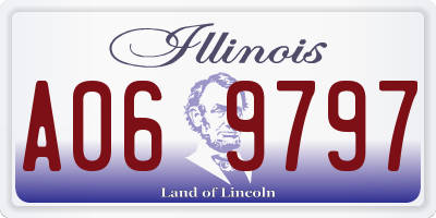 IL license plate A069797
