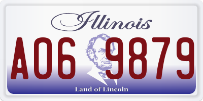 IL license plate A069879