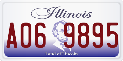 IL license plate A069895