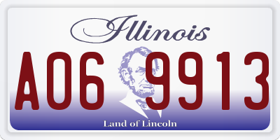 IL license plate A069913