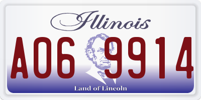 IL license plate A069914