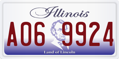 IL license plate A069924