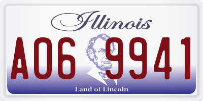 IL license plate A069941