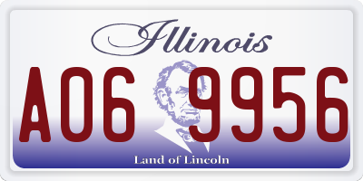 IL license plate A069956