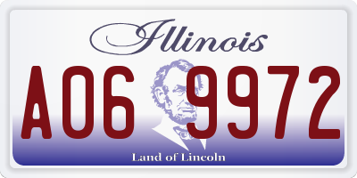 IL license plate A069972