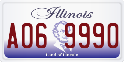 IL license plate A069990
