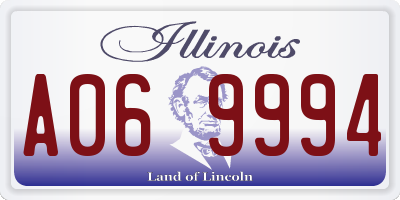 IL license plate A069994