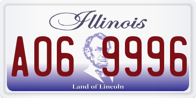 IL license plate A069996