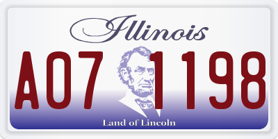 IL license plate A071198