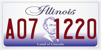 IL license plate A071220