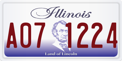 IL license plate A071224