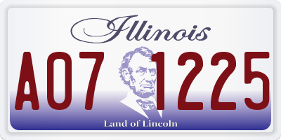 IL license plate A071225