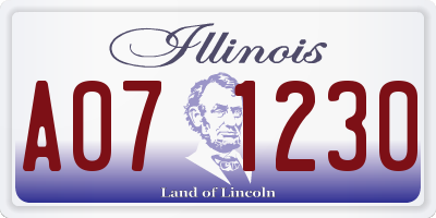IL license plate A071230