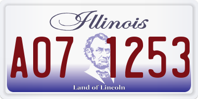 IL license plate A071253
