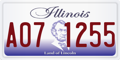 IL license plate A071255