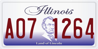 IL license plate A071264